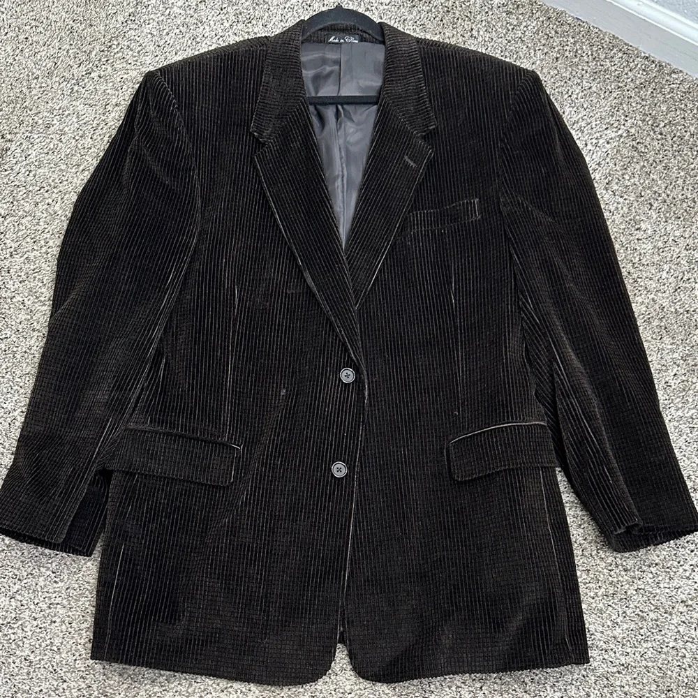 Norm Thompson brown corduroy sports blazer Classic  Men's  size 44L